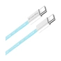 Дата кабель USB-C to USB-C 1.0m 60W 3.0А blue ColorWay (CW-CBPDCC061-BL) - уменьшенное изображение 2