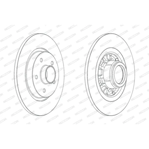 Гальмівний диск FERODO DDF1734-1 зображення 1