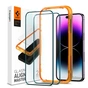 Скло захисне Spigen Apple Iphone 14 Pro Max Glas tR Align Master FC (2 Pack), Blac (AGL05204) - зменшене зображення 1
