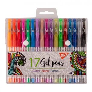 Ручка гелева Yes набір 17 штук (420434) зображення 1