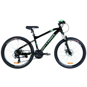 Велосипед Optimabikes 26" F-1 AM HDD рама-18" 2019 чорно-бірюзовий (OPS-OP-26-153) зображення 1
