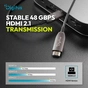 Кабель мультимедийный HDMI M to HDMI M 50.0m V2.1 8K60Hz AOC 48Gbps black Digitus (AK-330126-500-S) - уменьшенное изображение 3