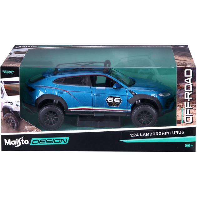 Машина Maisto Lamborghini Urus синій металік - тюнінг 124 (32533 met. blue) - изображение 1