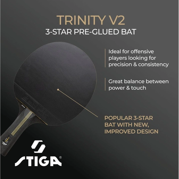 Ракетка для настільного тенісу Stiga Trinity 3 Star ver.2 FL (1213-1208-35) (931706) - picture 10