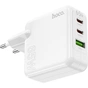 Зарядний пристрій HOCO C115A Header 2xUSB-C PD65W + 1xUSB QC3.0 GaN White (6931474798312) - зменшене зображення 4