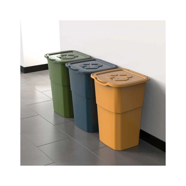 Контейнер для сміття DEA home Eco Набір для сортування відходів 3 x 50 л (20033) - picture 3