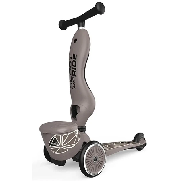 Самокат Scoot&Ride Highwaykick-1 Lifestyle коричневый (SR-210621-BROWNLINES) - изображение 1