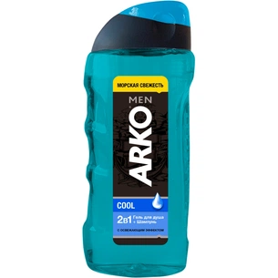 Гель для душу ARKO Men 2 in 1 Cool 260 мл (8690506490867) зображення 1