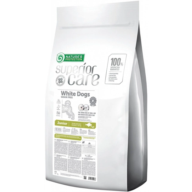 Сухой корм для собак Nature's Protection Superior Care White Dogs Junior Small&Mini Breeds 17 кг (NPSC45997) - изображение 1