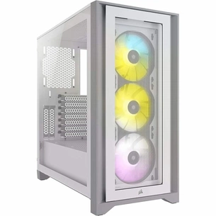 Корпус Corsair iCUE 4000X RGB Tempered Glass White (CC-9011205-WW) зображення 1
