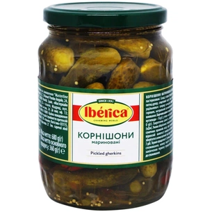 Овочева консервація Iberica Корнішони мариновані 3-6 см 720 мл (8436024299571) зображення 1