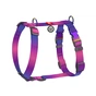 Шлея для собак WAUDOG Nylon Recycled анатомічна H-подібна з QR паспортом, градієнт, L фіолетова (52889) - зменшене зображення 1