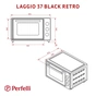 Електропіч Perfelli LAGGIO 37 BLACK RETRO - зменшене зображення 12