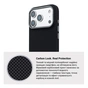 Чохол до мобільного телефона Armorstandart LikeCarbon2 MagCase Apple iPhone 18 Pro Max / 17 Pro Max Kevlar Black (ARM92540) - зменшене зображення 7