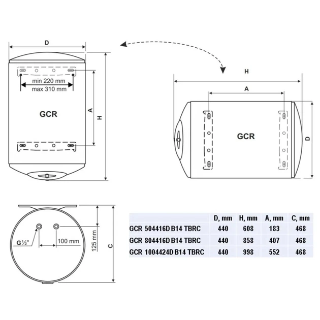 Бойлер Tesy Anticalc Reversible GCR 8044 16D B14 TBRC (304852) - зображення 6