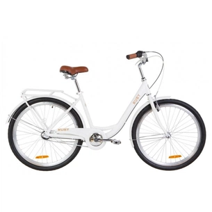 Велосипед Дорожник 26" RUBY PH рама-17" 2019 білий з багажником (OPS-D-26-075) зображення 1