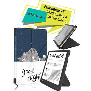 Чохол до електронної книги BeCover Ultra Slim Origami PocketBook 743G InkPad 4/InkPad Color 2/InkPad Color 3 (7.8") Good Night (713088) изображение 1