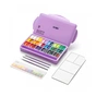 Гуашеві фарби HIMI Twin Cup 36*12мл+3 пензлі, фіолетовий пластик, пенал (6976939682577) - уменьшенное изображение 4