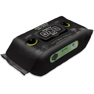 Влажные салфетки Relax Tissue Black Антибактериальные 120 шт. (4820237500991) изображение 1