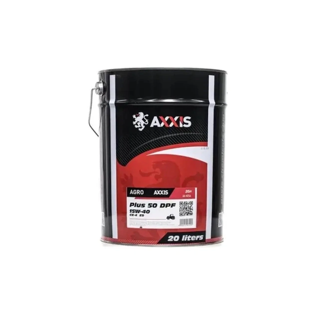 Моторное масло AXXIS AGRO Plus 50 DPF 15W-40 CK-4 20л (AX-4056) - изображение 1