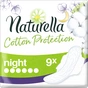 Гігієнічні прокладки Naturella Cotton Protection Ultra Night з крильцями 9 шт. (8001841658117) - зменшене зображення 1