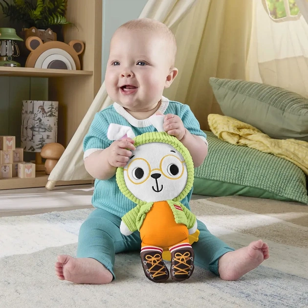Погремушка Fisher-Price Зайка-обнимашка с прорезывателем (JLB87) - изображение 9