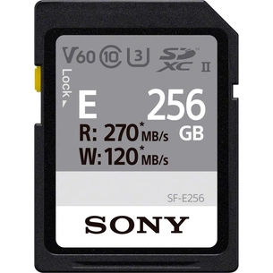 Карта пам'яті Sony 256GB SDXC class 10 UHS-II U3 V60 Entry (SFE256.AE) зображення 1