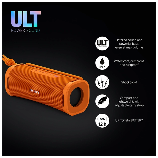 Акустична система Sony ULT FIELD 1 Orange (SRSULT10D.E) - picture 6