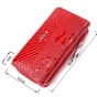 Портмоне Karya З лакованої фактурної шкіри Червоне (21428) - зменшене зображення 3