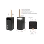 Батарея універсальна AURA NRG-P80 80000mAh 22.5W Black (PBANRG-P80B) - зменшене зображення 2