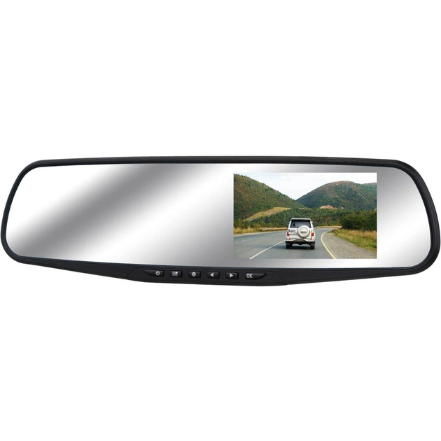 Відеореєстратор Atrix JS-X1000 Full HD SMART MIRROR Dual Cam (black) (x1000b) - зображення 1