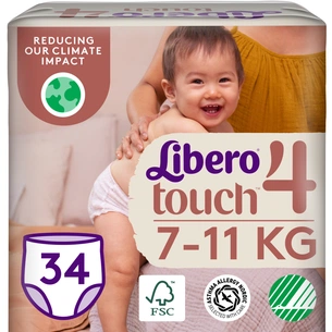 Підгузки Libero Touch Pants Розмір 4 (7-11 кг) 34 шт (7322541739991) зображення 1
