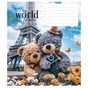 Зошит Школярик The World of Bears 12 аркушів клітинка (012-3443K) - зменшене зображення 2