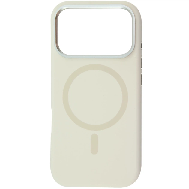 Чохол до мобільного телефона BeCover FIBRA Silicone OmniMag Apple iPhone 17 Pro Milk White (716220) - зображення 1