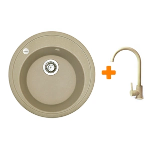 Мийка кухонна Adamant Sun Сахара + змішувач (4824296910102) зображення 1