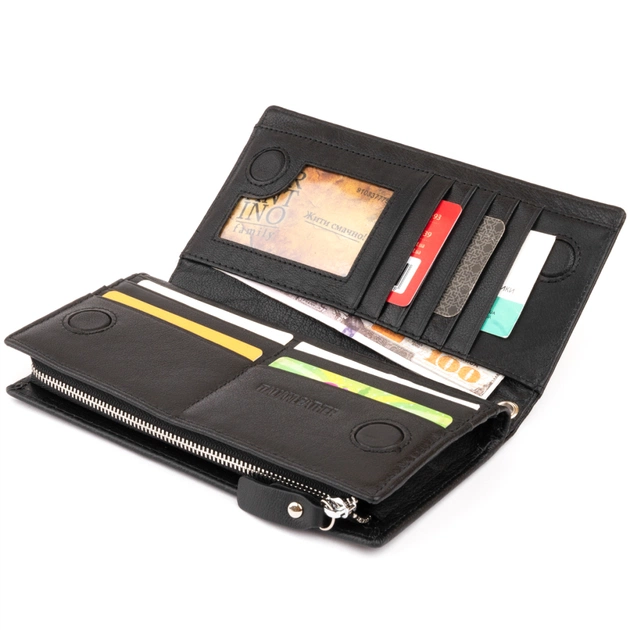 Кошелек ST Leather Кожаный женский Черный (19274) - изображение 7