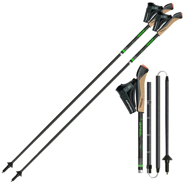 Палки для скандинавской ходьбы Gabel FLD Carbon 120 (7009400801200) (DAS302700) - изображение 1