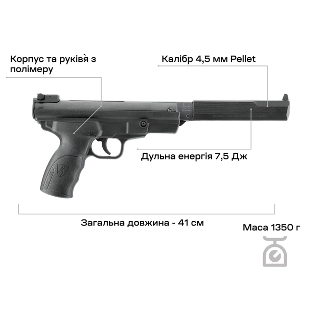 Пневматичний пістолет Umarex Browning Buck Mark Magnum Pellet (2.4375) - picture 5