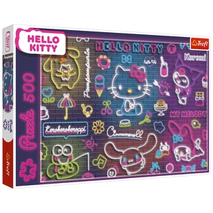 Пазл Trefl Неоновая Hello Kitty 500 элементов (5900511375237) изображение 1