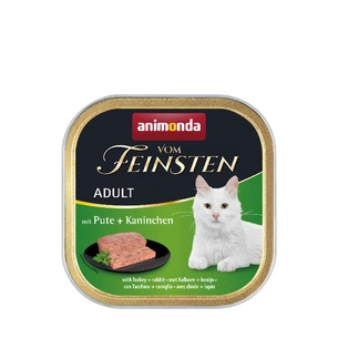 Паштет для котів Animonda Vom Feinsten Adult with Turkey + Rabbit 100 г (4017721832052) зображення 1