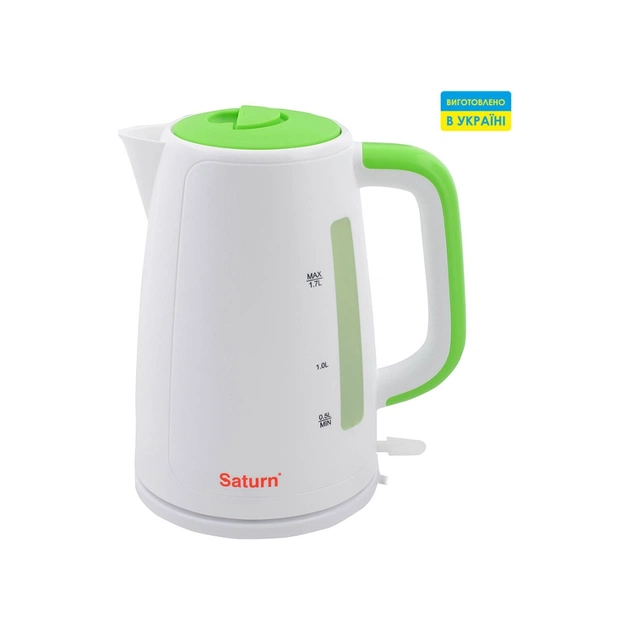 Електрочайник Saturn ST-EK8435U White/Green - зображення 1