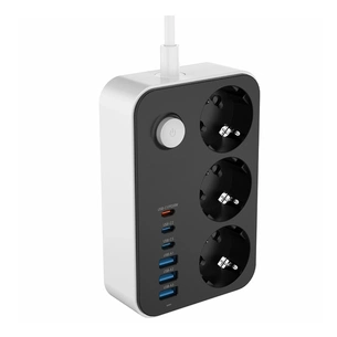 Мережевий фільтр живлення ColorWay CW-CHE36PDB, 3 розетки/ 3USB + 3TYPE-C 2M (CW-CHE36PDB) изображение 1
