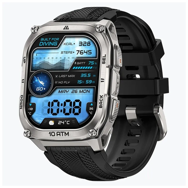 Смарт-годинник KOSPET TANK M4 SILVER (6978602500072) - зображення 1
