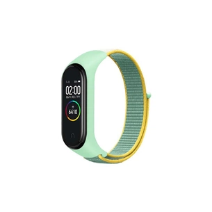 Ремінець до фітнес браслета BeCover Nylon Style для Xiaomi Mi Smart Band 7 Green-Yellow (707660) зображення 1