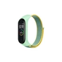 Ремінець до фітнес браслета BeCover Nylon Style для Xiaomi Mi Smart Band 7 Green-Yellow (707660) - зменшене зображення 1