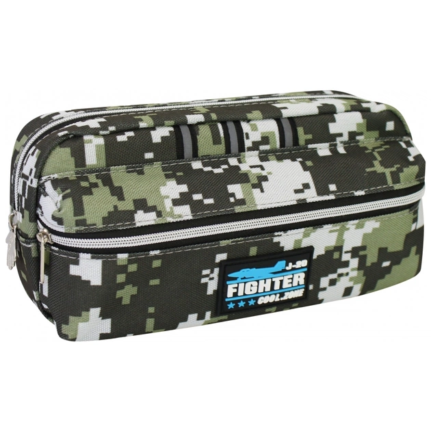 Пенал Maxi 3 відділення (C-6417-grey) - изображение 1
