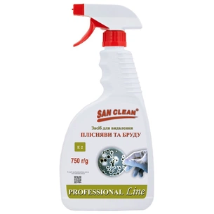 Спрей для чищення ванн San Clean Professional Line для видалення плісняви та бруду 750 г (4820003544211) зображення 1