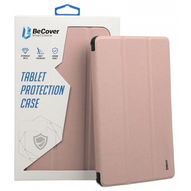 Чехол для планшета BeCover Tri Fold Soft TPU Apple iPad mini 6 2021 Pink (706724) - изображение 1