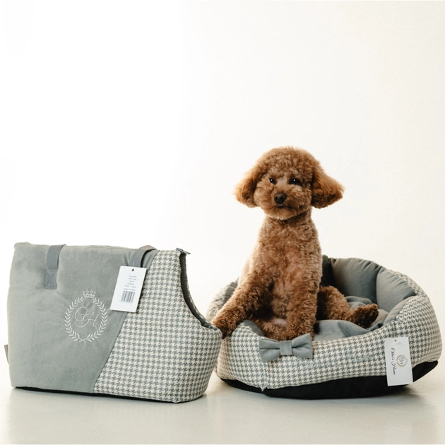 Лежак для тварин Chloe's Home Берлін М сірий (CLH5576) - picture 4
