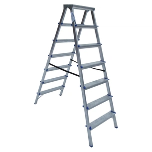 Драбина ELKOP cтремянка 7сх. верхя сходинка 1,64м, двостороння (DHR407) picture 1